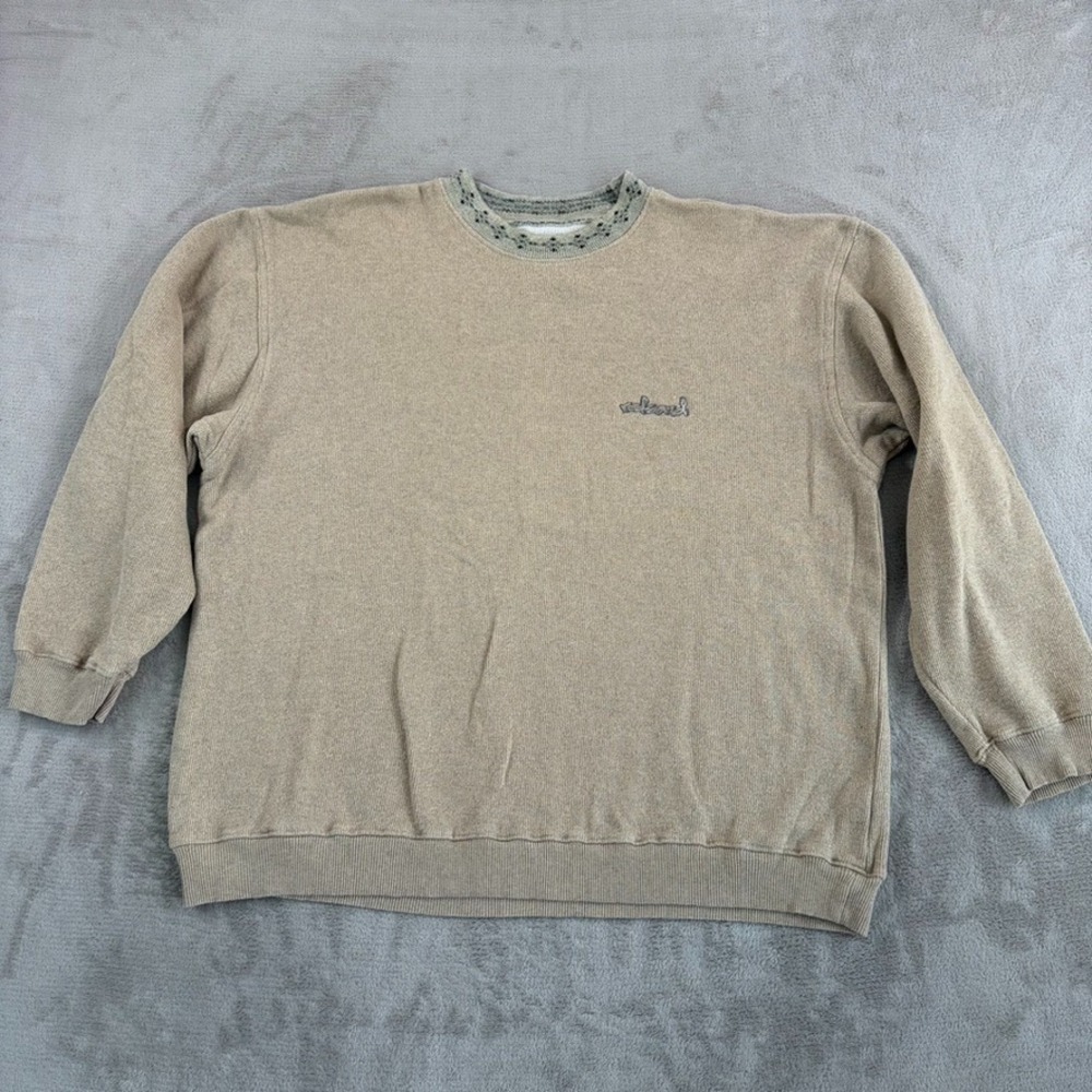 Vintage Y2K Redsand Skate Surf Sweatshirt Men Large Geometric Collar USA Made